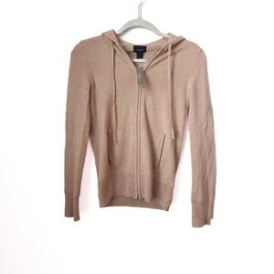 NWT J.Crew Cashmere Full Zip Sweater Hoodie XS